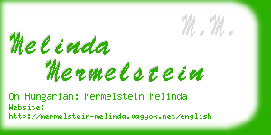 melinda mermelstein business card